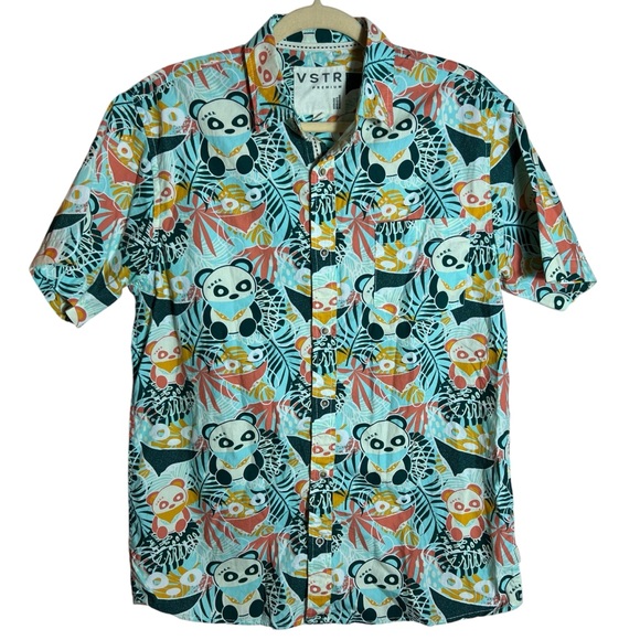 VSTR Other - VSTR Jungle Panda Men's Button Up Shirt, Medium